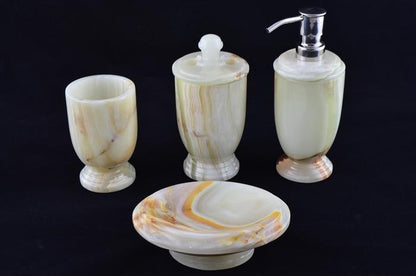 Soap Dish of Pistachio Onyx - PoshaBella