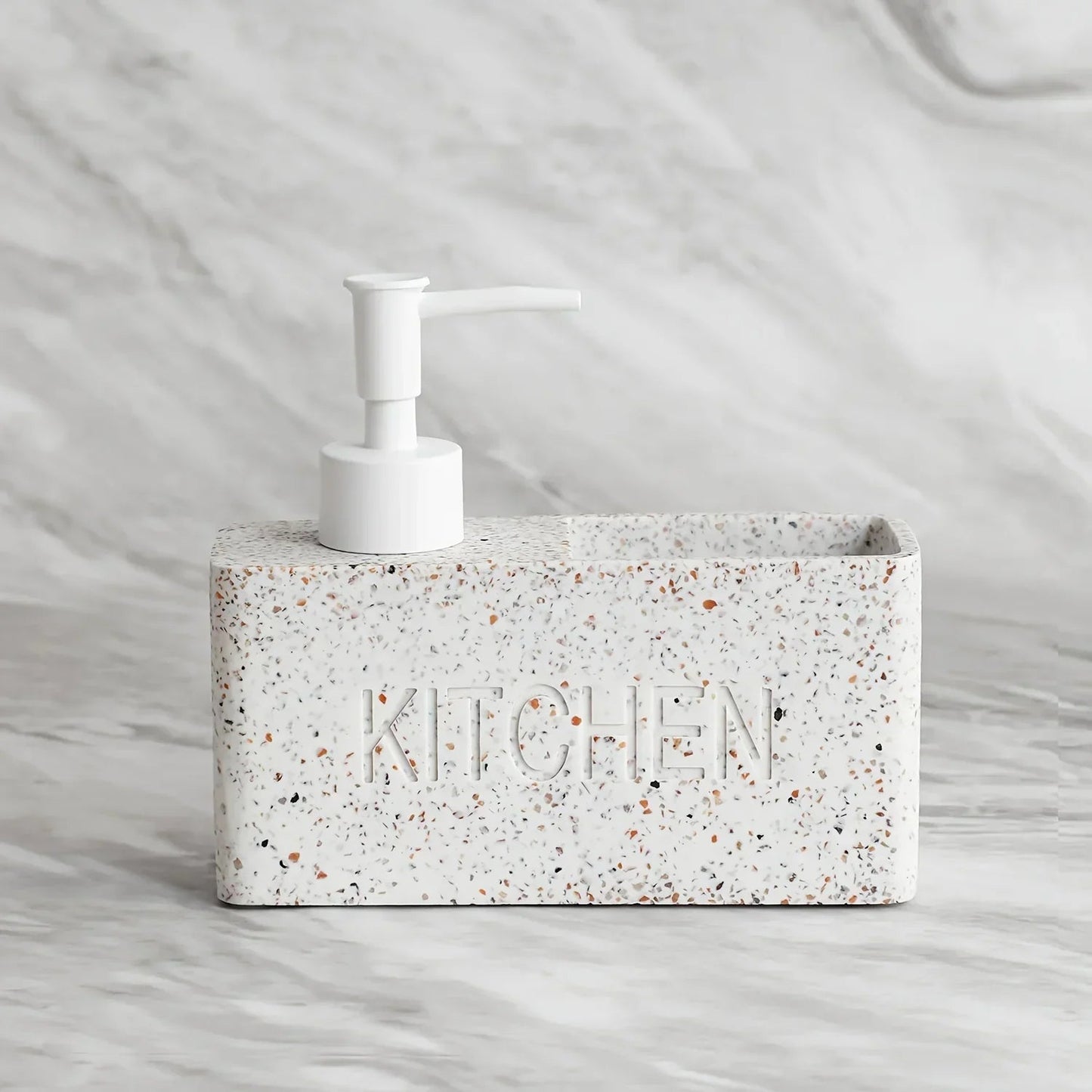 Soap Dispenser - Freestanding White Ceramic