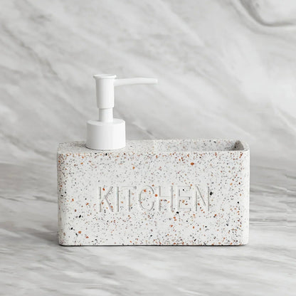 Soap Dispenser - Freestanding White Ceramic