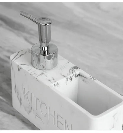 Soap Dispenser - Freestanding White Ceramic