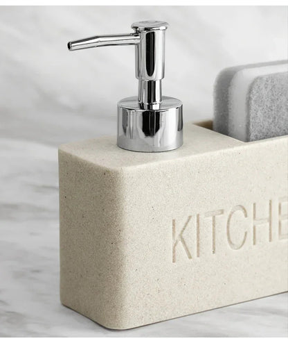 Soap Dispenser - Freestanding White Ceramic