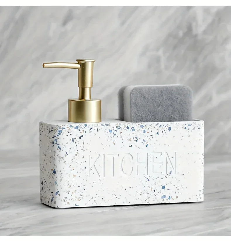 Soap Dispenser - Freestanding White Ceramic