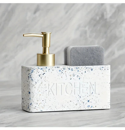Soap Dispenser - Freestanding White Ceramic