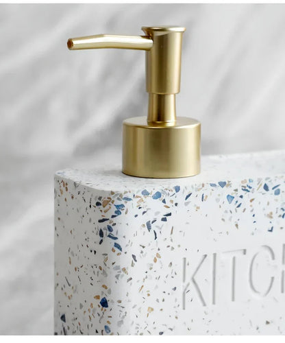 Soap Dispenser - Freestanding White Ceramic