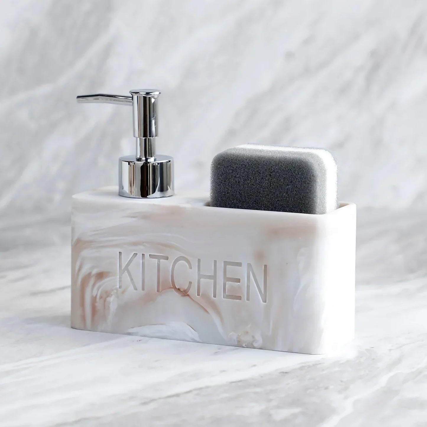 Soap Dispenser - Freestanding White Ceramic