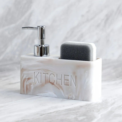 Soap Dispenser - Freestanding White Ceramic