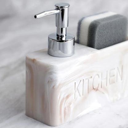 Soap Dispenser - Freestanding White Ceramic