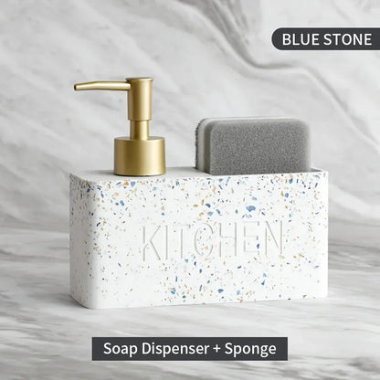 Soap Dispenser - Freestanding White Ceramic