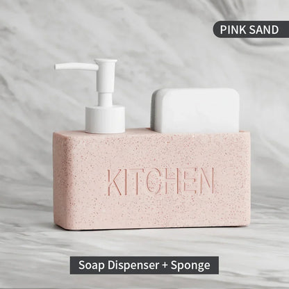 Soap Dispenser - Freestanding White Ceramic