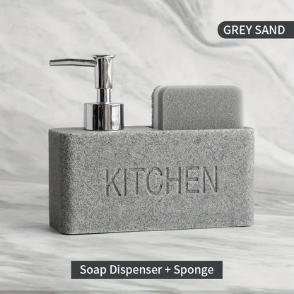 Soap Dispenser - Freestanding White Ceramic