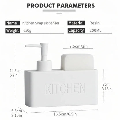Soap Dispenser - Freestanding White Ceramic