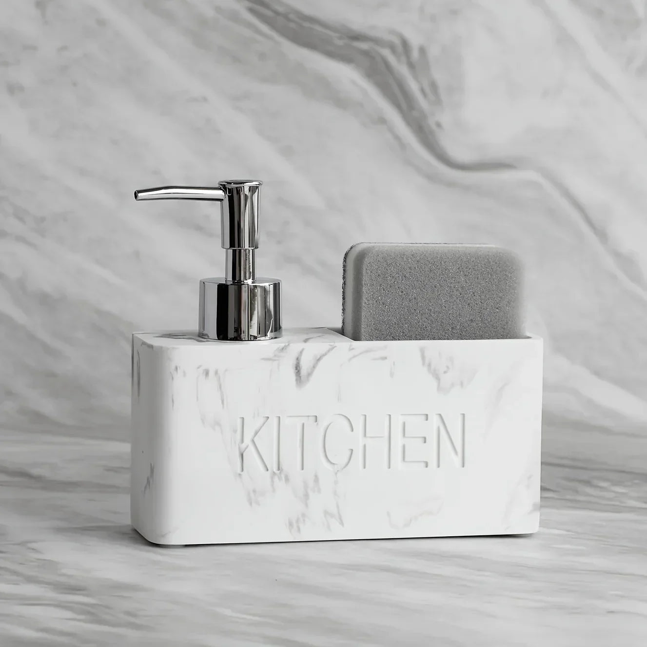 Soap Dispenser - Freestanding White Ceramic