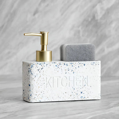 Soap Dispenser - Freestanding White Ceramic