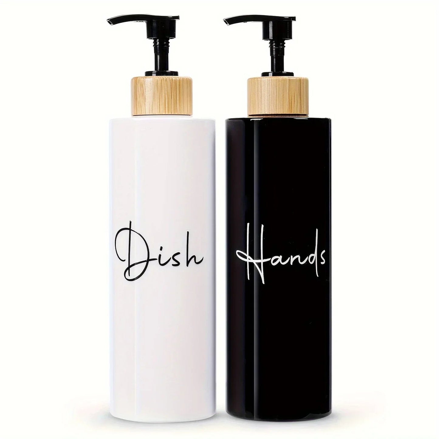 Soap Dispenser - Refillable Black Plastic
