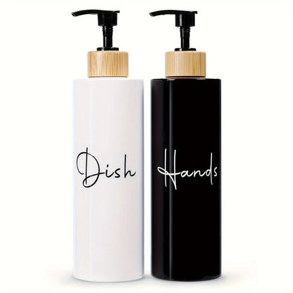 Soap Dispenser - Refillable Black Plastic