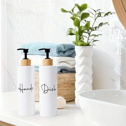 Soap Dispenser - Refillable Black Plastic