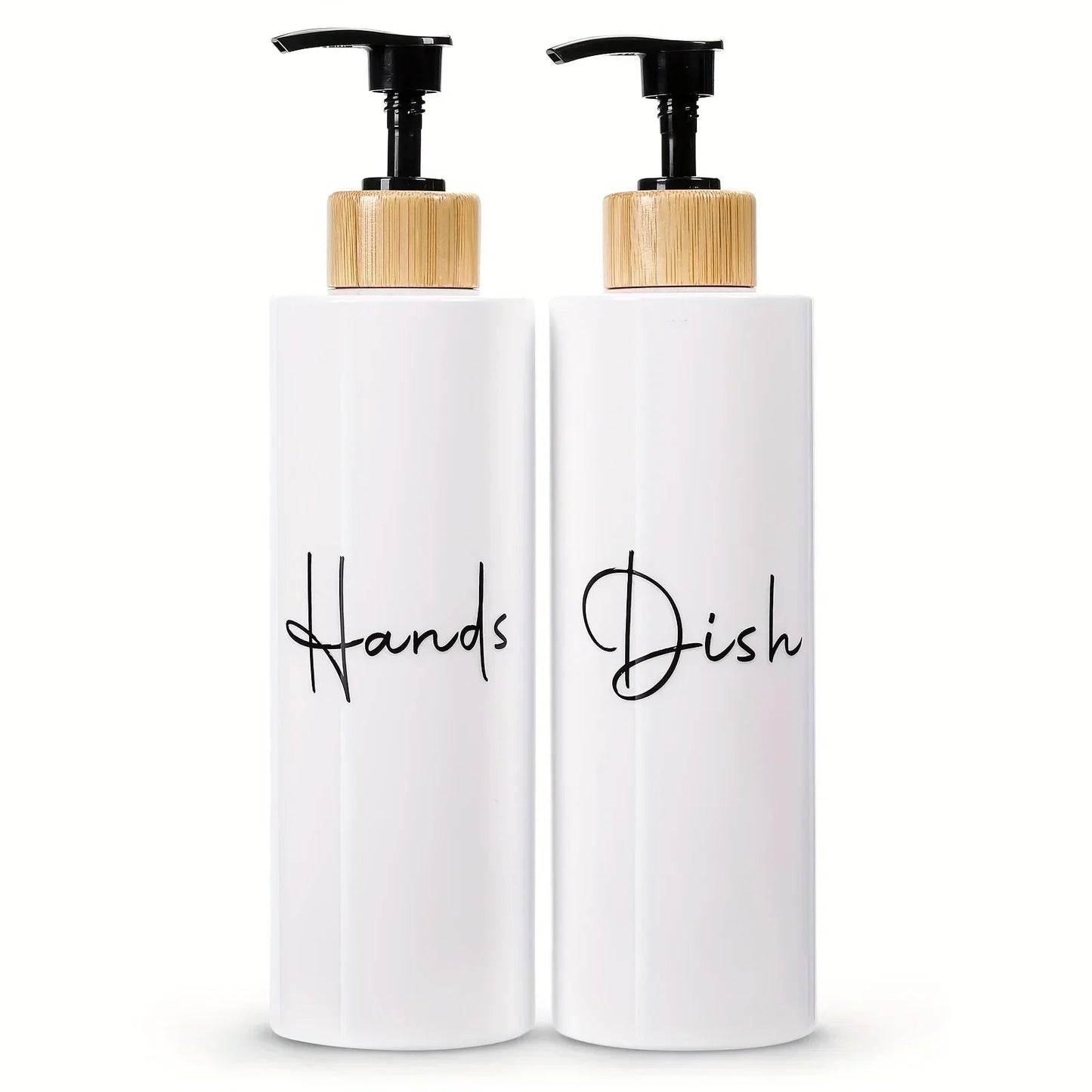 Soap Dispenser - Refillable Black Plastic