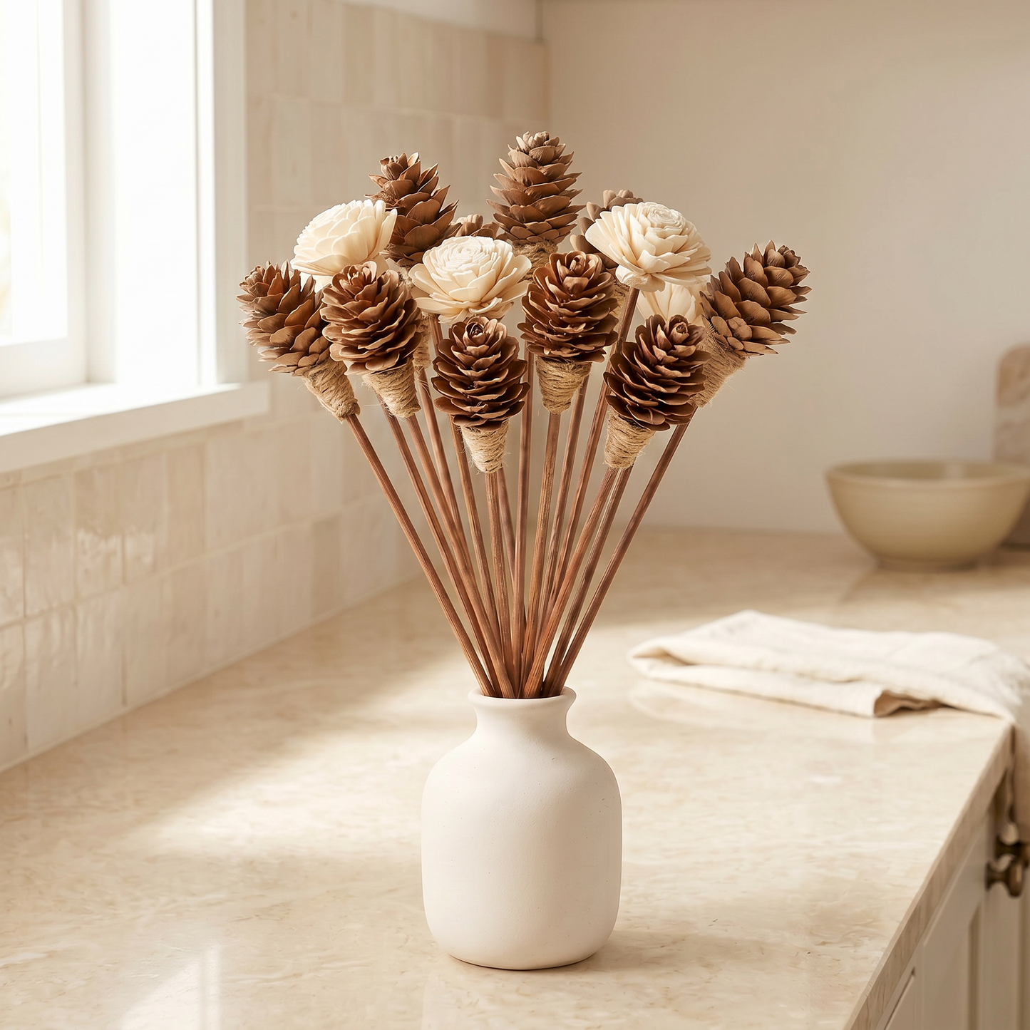 Sola Wood Flower Reed Diffuser Sticks, 9" — 12 Pack Sunsum® Intentional Living