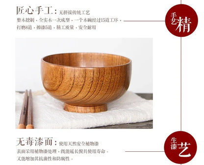 Soup Bowls - Retro Wooden Small