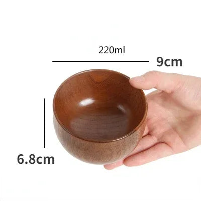 Soup Bowls - Retro Wooden Small
