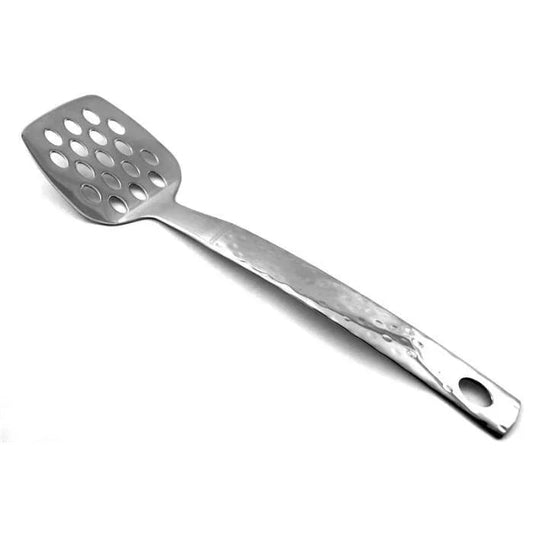 Spatula - Slotted Turner with Hammered Design Handle - PoshaBella
