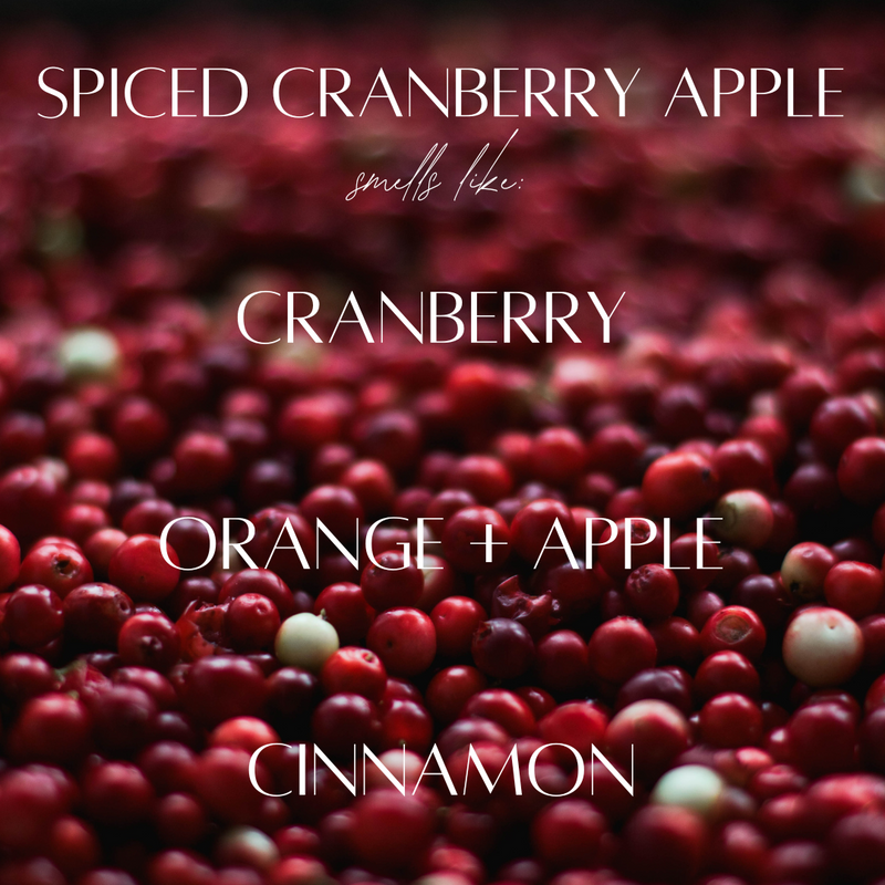 6.5 oz Mason Jar Soy Candle - Spiced Cranberry Apple