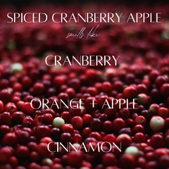 Spiced Cranberry Apple - 9 oz Whiskey Glass Candle