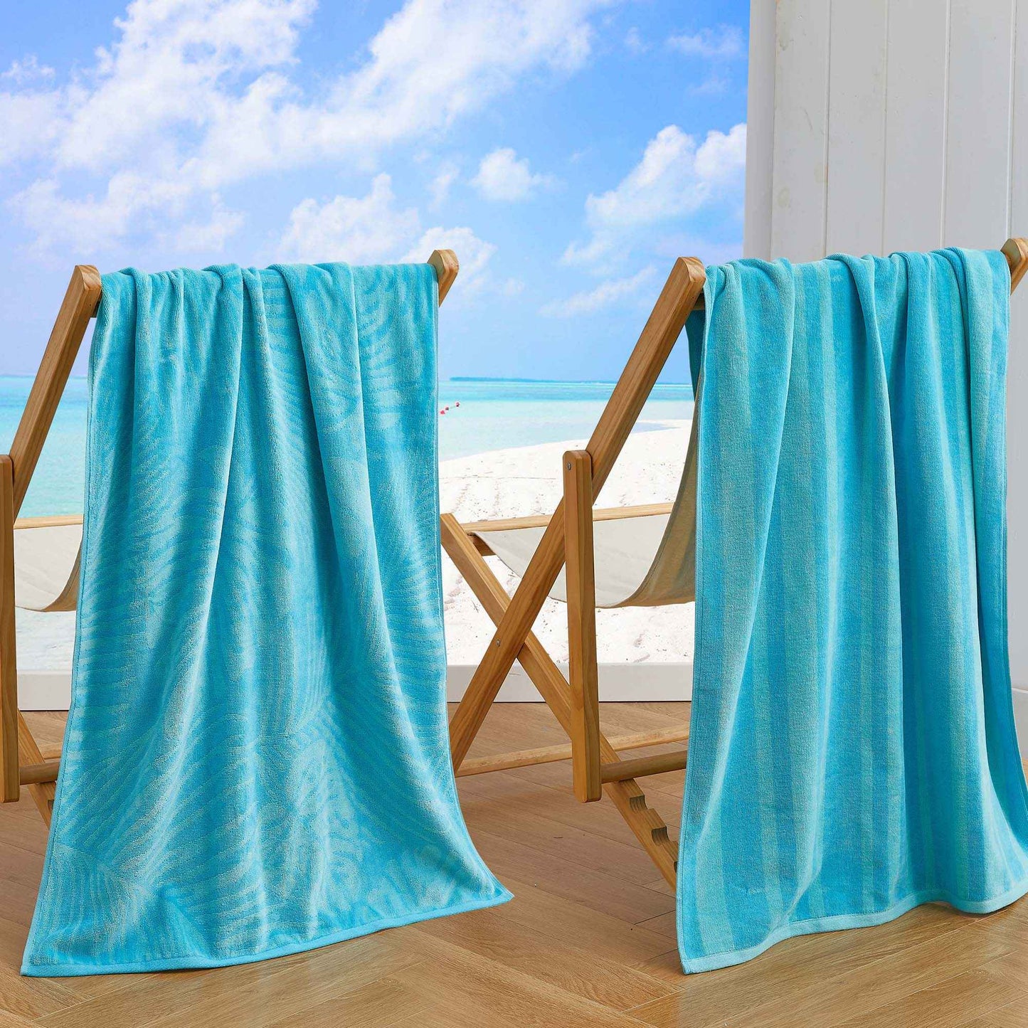 Cotton Velour Beach Towel - Maui Collection