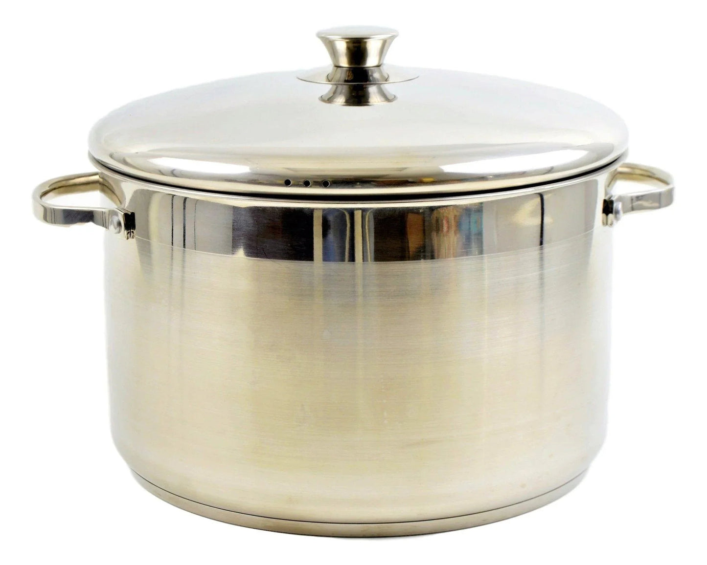 Stock Pot - Stainless Steel 11 Quart Capacity - PoshaBella