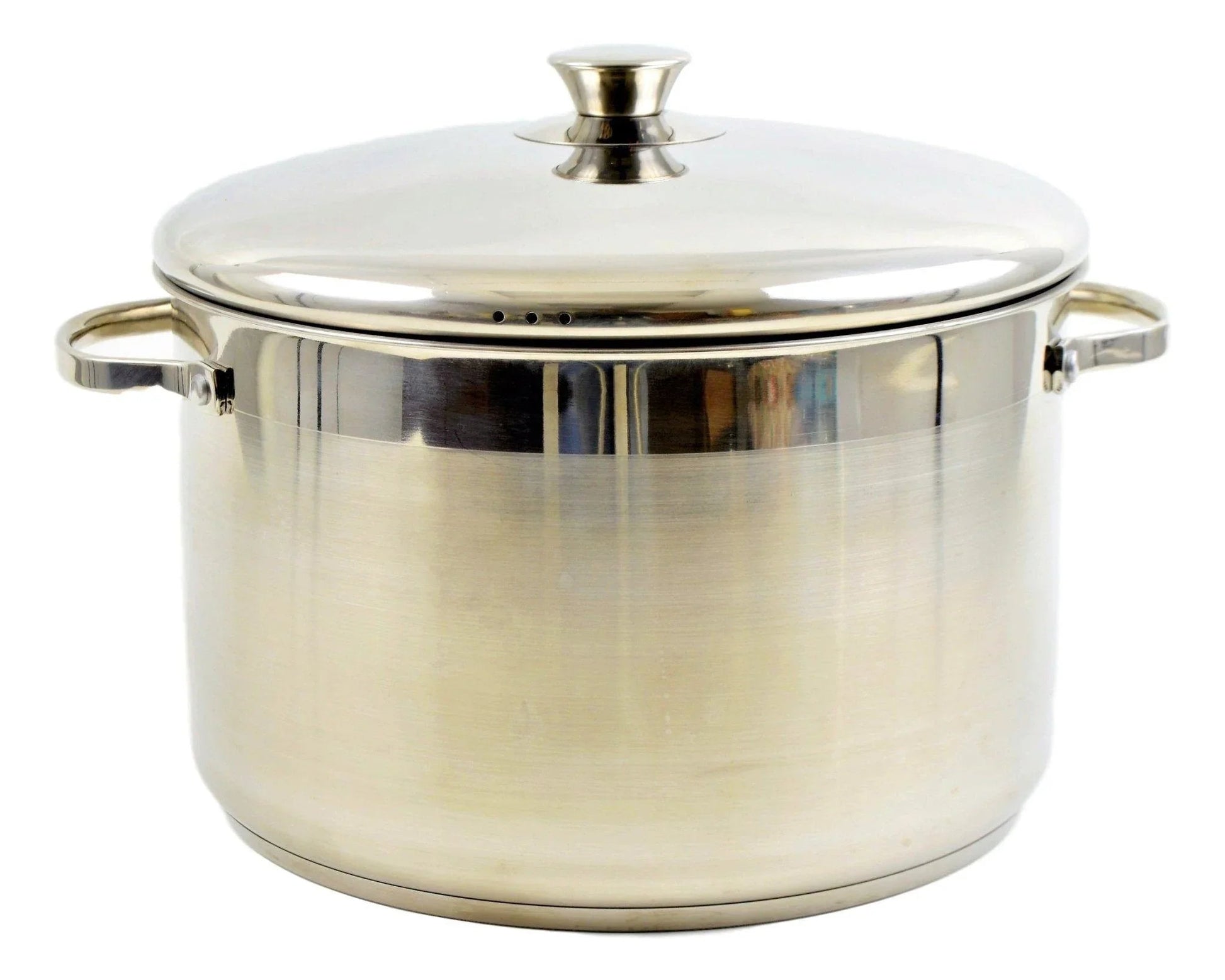 Stock Pot - Stainless Steel 11 Quart Capacity - PoshaBella