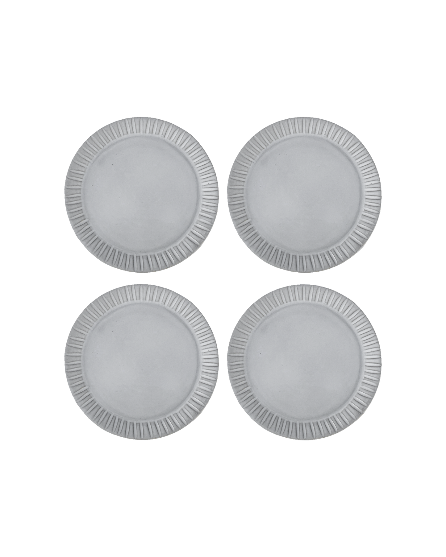 Cloud Lines Salad Plate - Set of 4 - PoshaBella