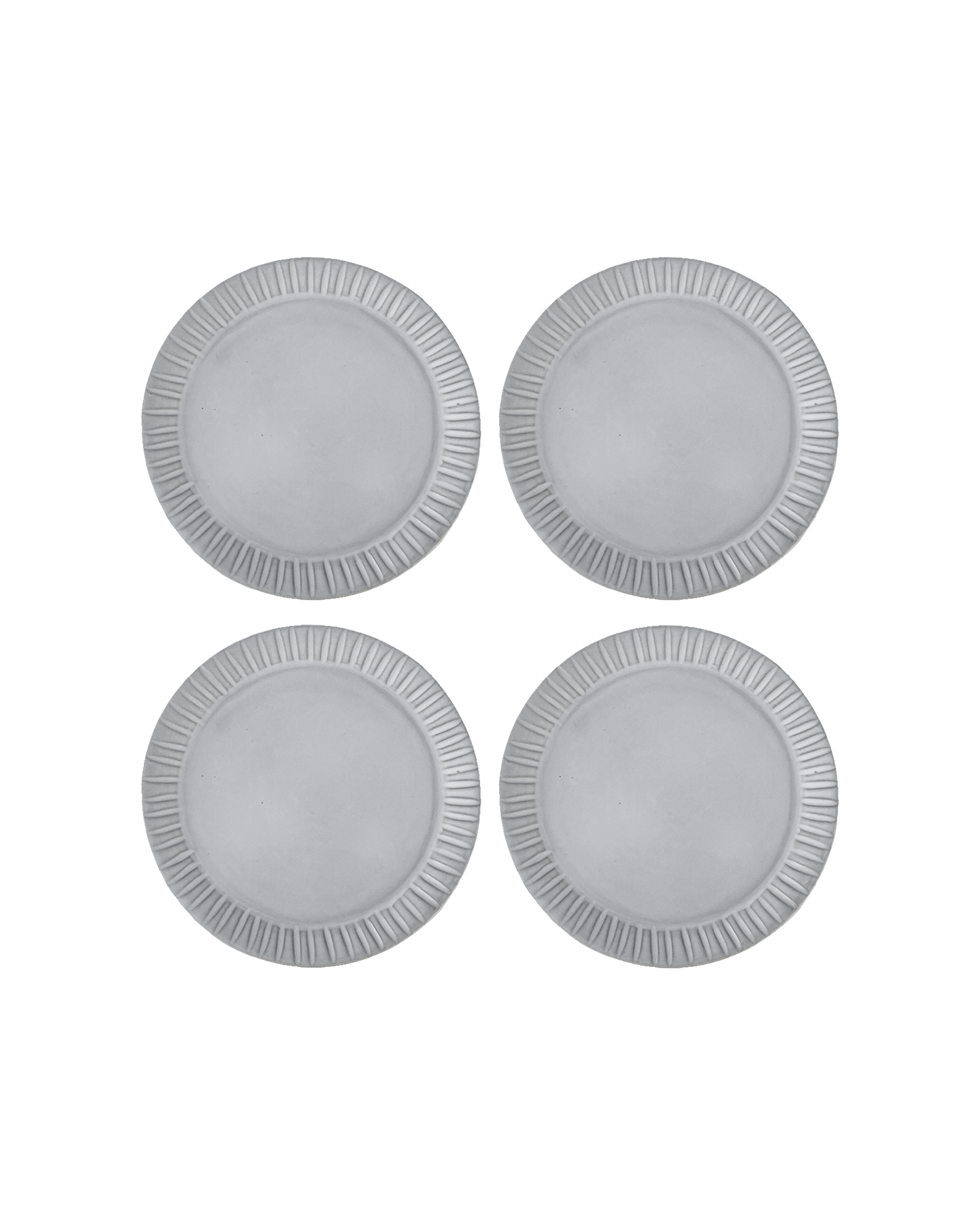 Cloud Lines Salad Plate - Set of 4 - PoshaBella