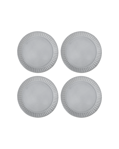 Cloud Lines Salad Plate - Set of 4 - PoshaBella
