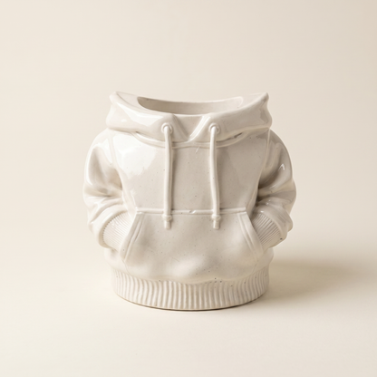 Hoodie Planter, Gypsum White 4" Sunsum® Intentional Living