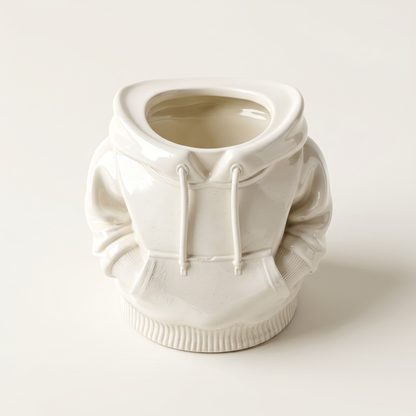 Hoodie Planter, Gypsum White 4" Sunsum® Intentional Living