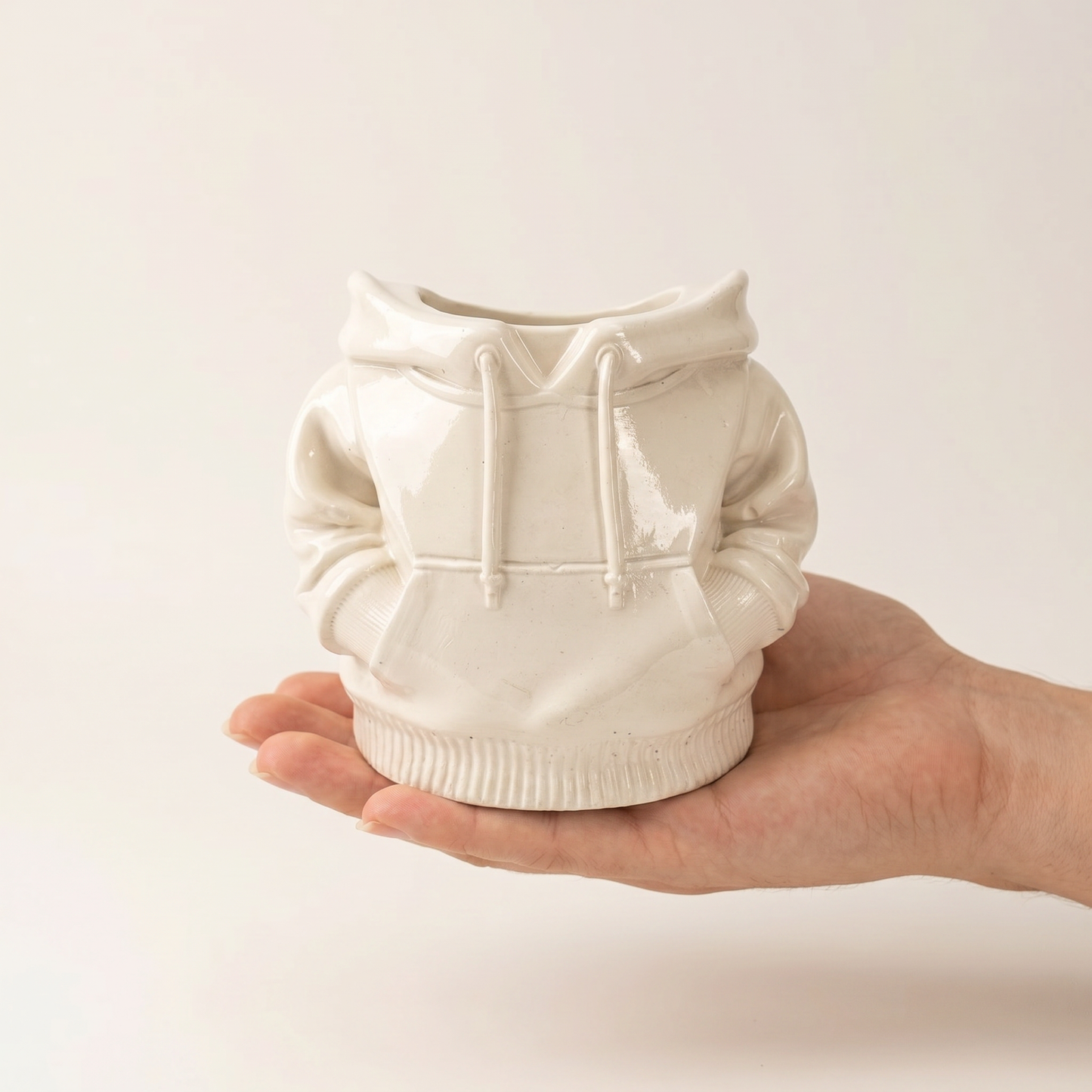 Hoodie Planter, Gypsum White 4" Sunsum® Intentional Living