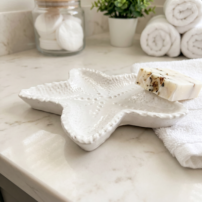 Starfish Catchall Tray, Gypsum White 4" Sunsum® Intentional Living