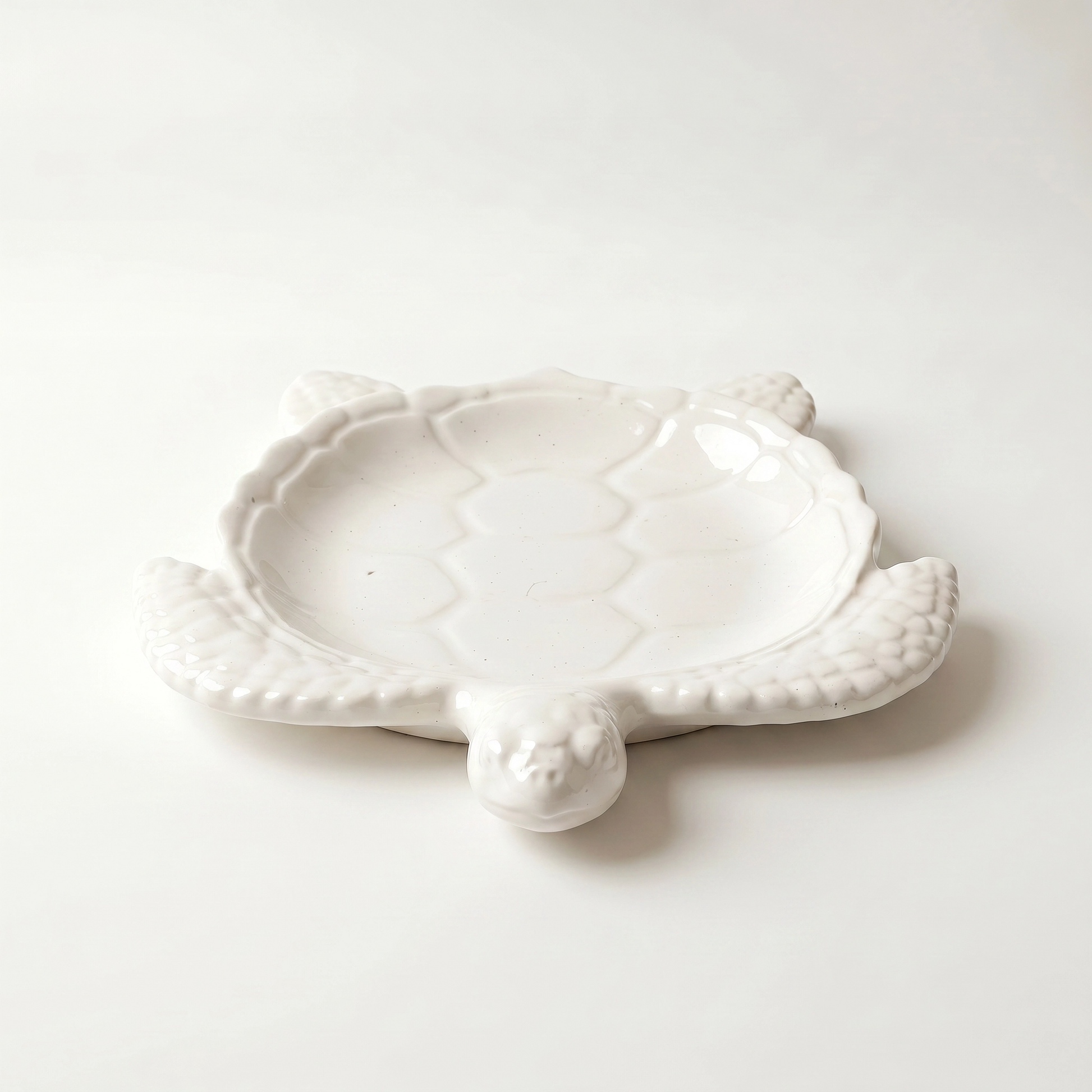Sea Turtle Decorative Tray, Gypsum White 9" Sunsum® Intentional Living
