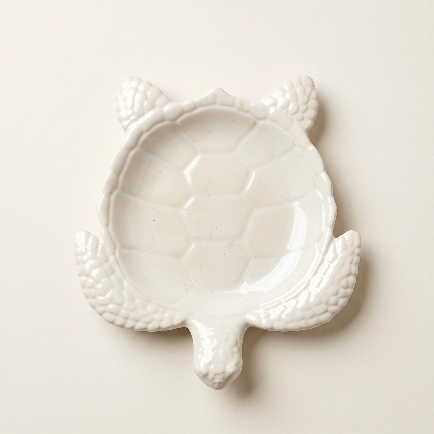 Sea Turtle Decorative Tray, Gypsum White 9" Sunsum® Intentional Living