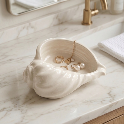 Nautilus Shell Bowl, Gypsum White 6.5" Sunsum® Intentional Living