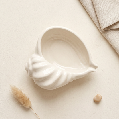 Nautilus Shell Bowl, Gypsum White 6.5" Sunsum® Intentional Living