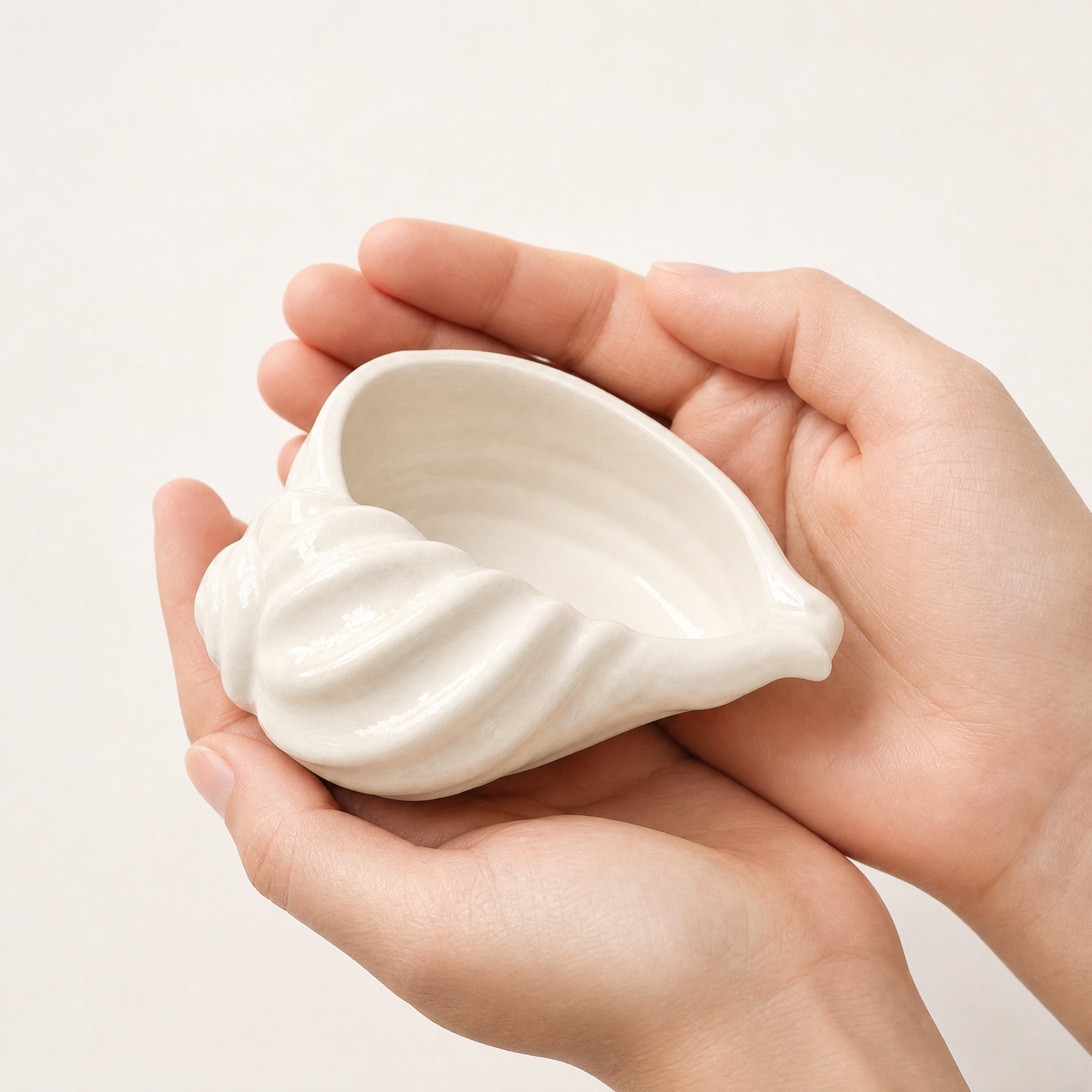 Nautilus Shell Bowl, Gypsum White 6.5" Sunsum® Intentional Living