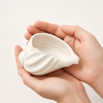 Nautilus Shell Bowl, Gypsum White 6.5" Sunsum® Intentional Living