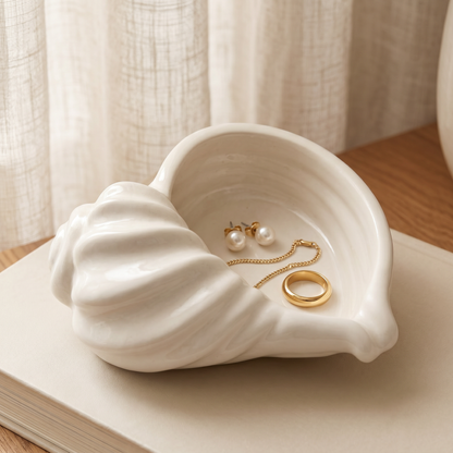 Nautilus Shell Bowl, Gypsum White 6.5" Sunsum® Intentional Living