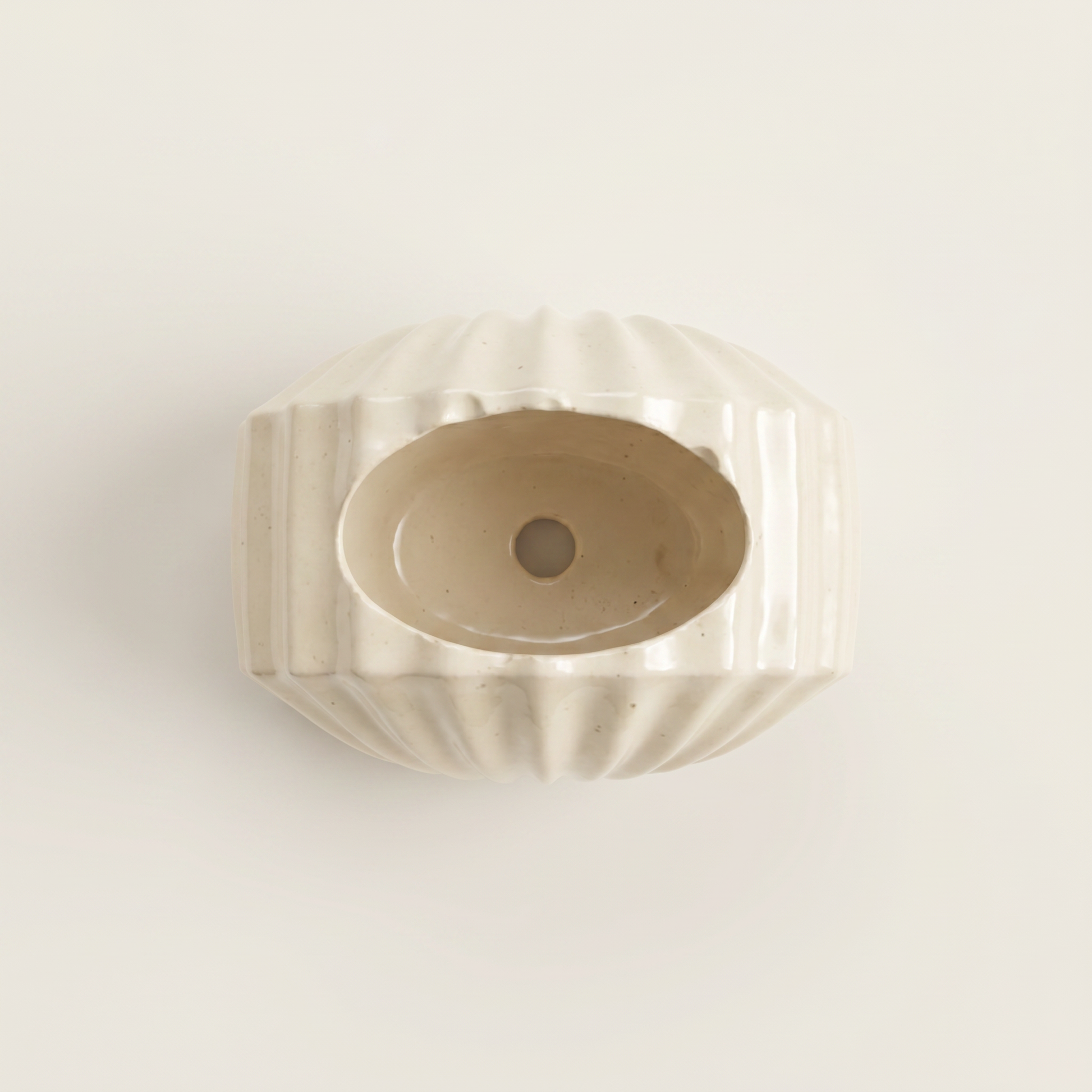 Mini Clam Shell Planter, Gypsum White 3" Sunsum® Intentional Living