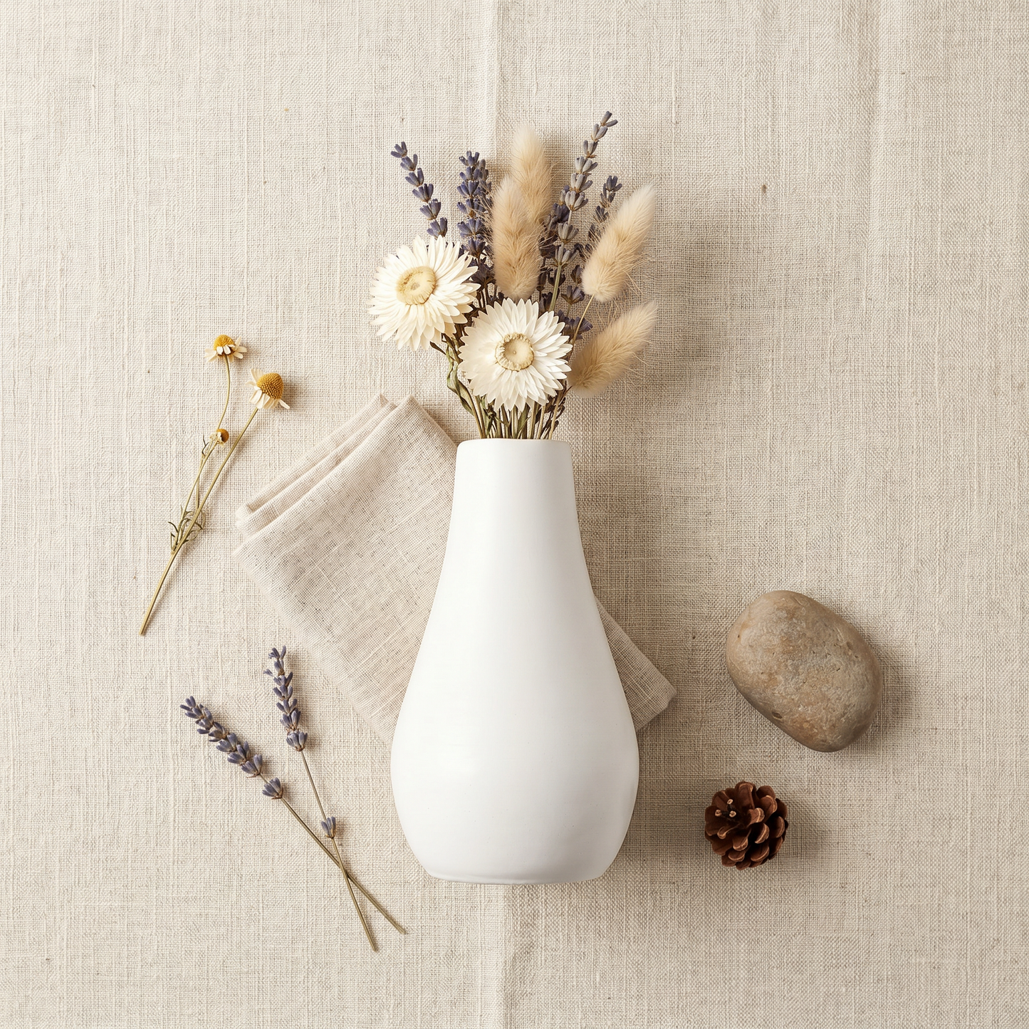 Classic Milk Bottle Vase, Gypsum White 5" Sunsum® Intentional Living