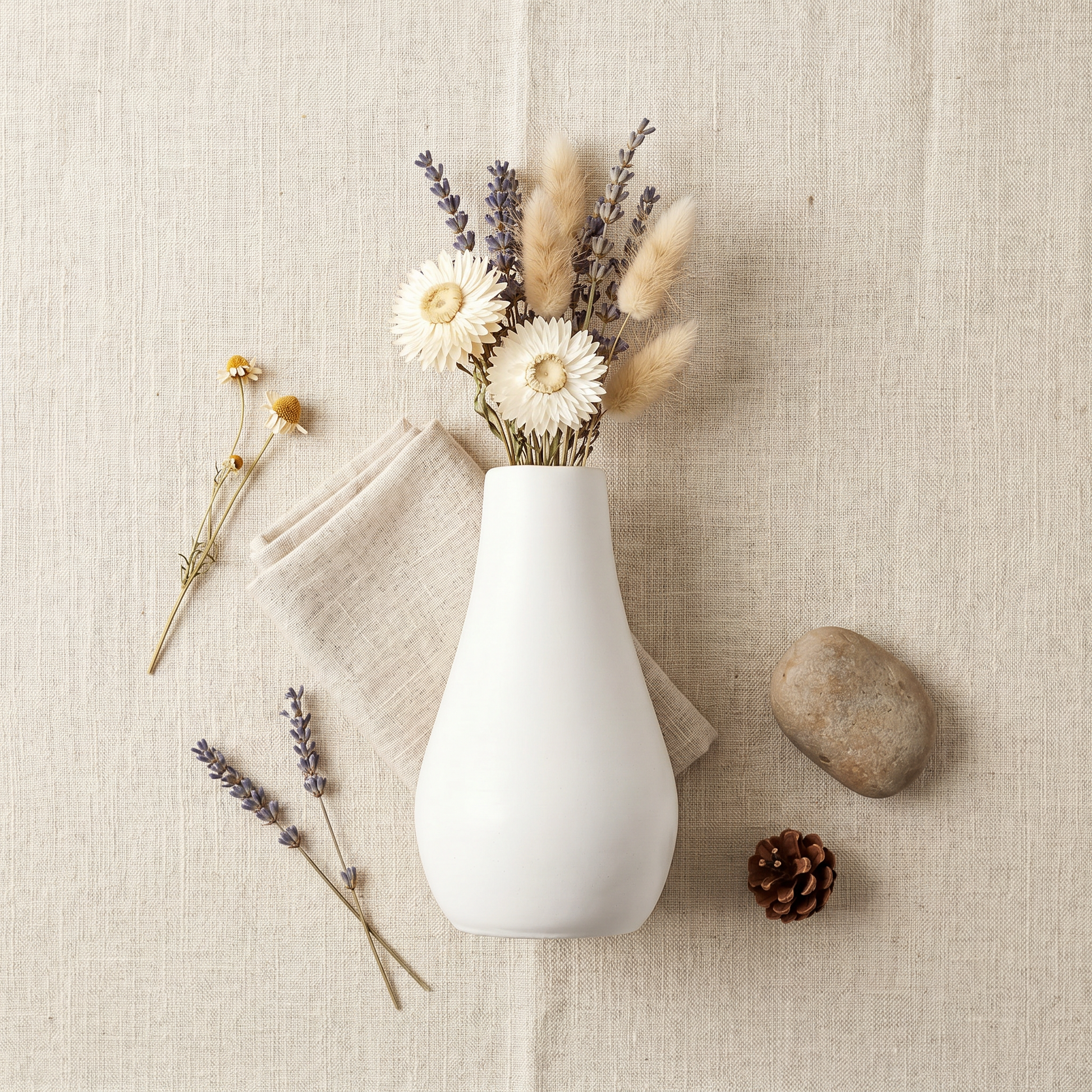 Classic Milk Bottle Vase, Gypsum White 5" Sunsum® Intentional Living