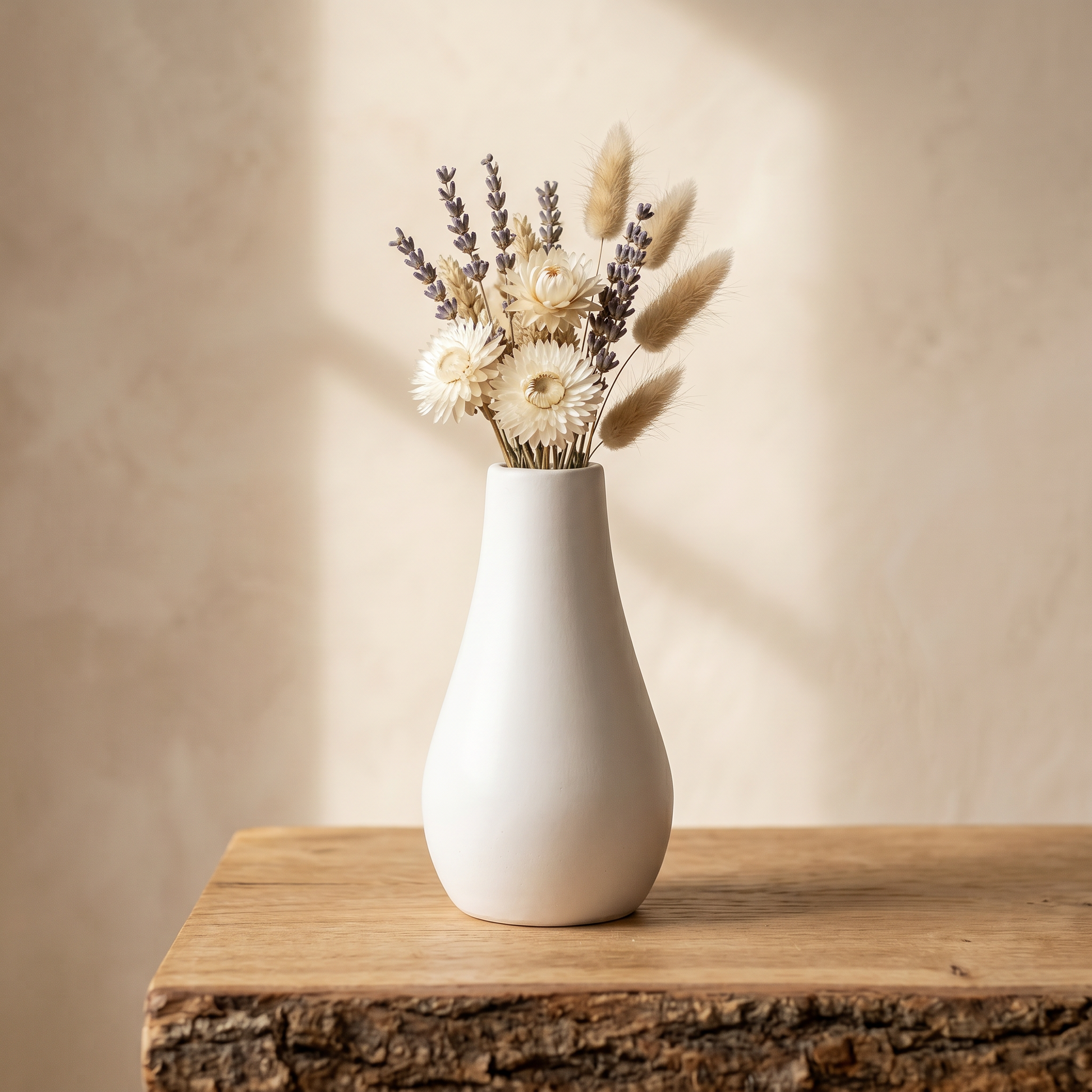 Classic Milk Bottle Vase, Gypsum White 5" Sunsum® Intentional Living