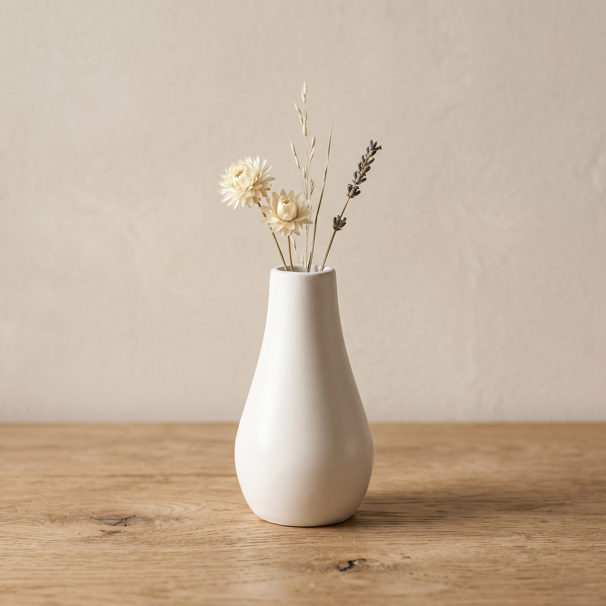 Classic Milk Bottle Vase, Gypsum White 5" Sunsum® Intentional Living