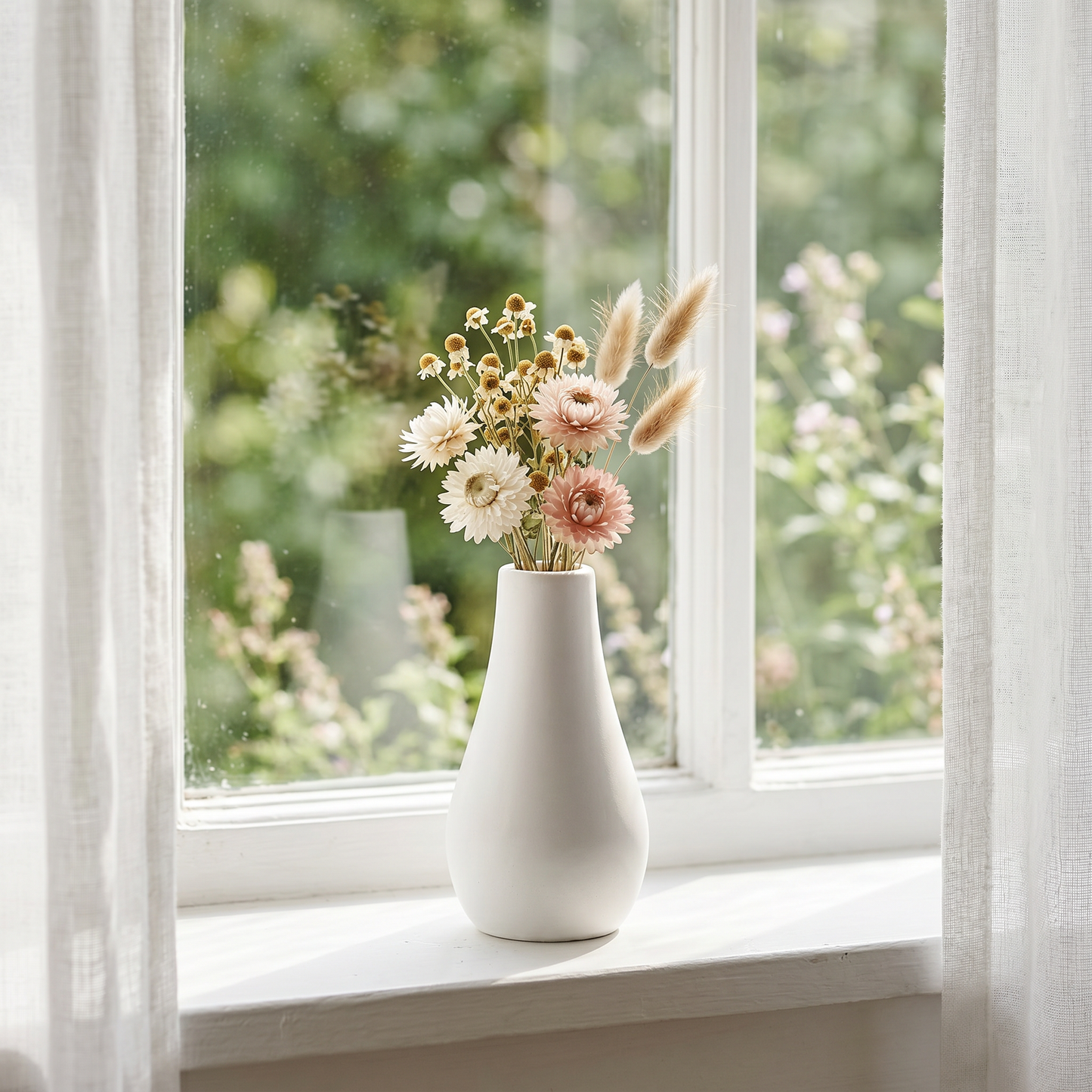 Classic Milk Bottle Vase, Gypsum White 5" Sunsum® Intentional Living